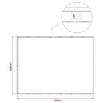 vidaXL Záclona na balkónové súkromie 150 x 200 cm Textil s PU povlakom – Obrázok 6