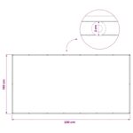 vidaXL Záclona na balkónové súkromie 150 x 300 cm Textil s PU povlakom – Obrázok 6