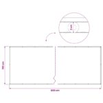 vidaXL Záclona na balkónové súkromie 150 x 800 cm Textil s PU povlakom – Obrázok 6