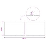 vidaXL Záclona na balkónové súkromie 200 x 600 cm Textil s PU povlakom – Obrázok 6