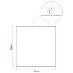 vidaXL Záclona na balkónové súkromie 200 x 200 cm Textil s PU povlakom – Obrázok 6