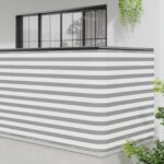 vidaXL Záclona na balkónové súkromie 150 x 500 cm Textil s PU povlakom – Obrázok 3