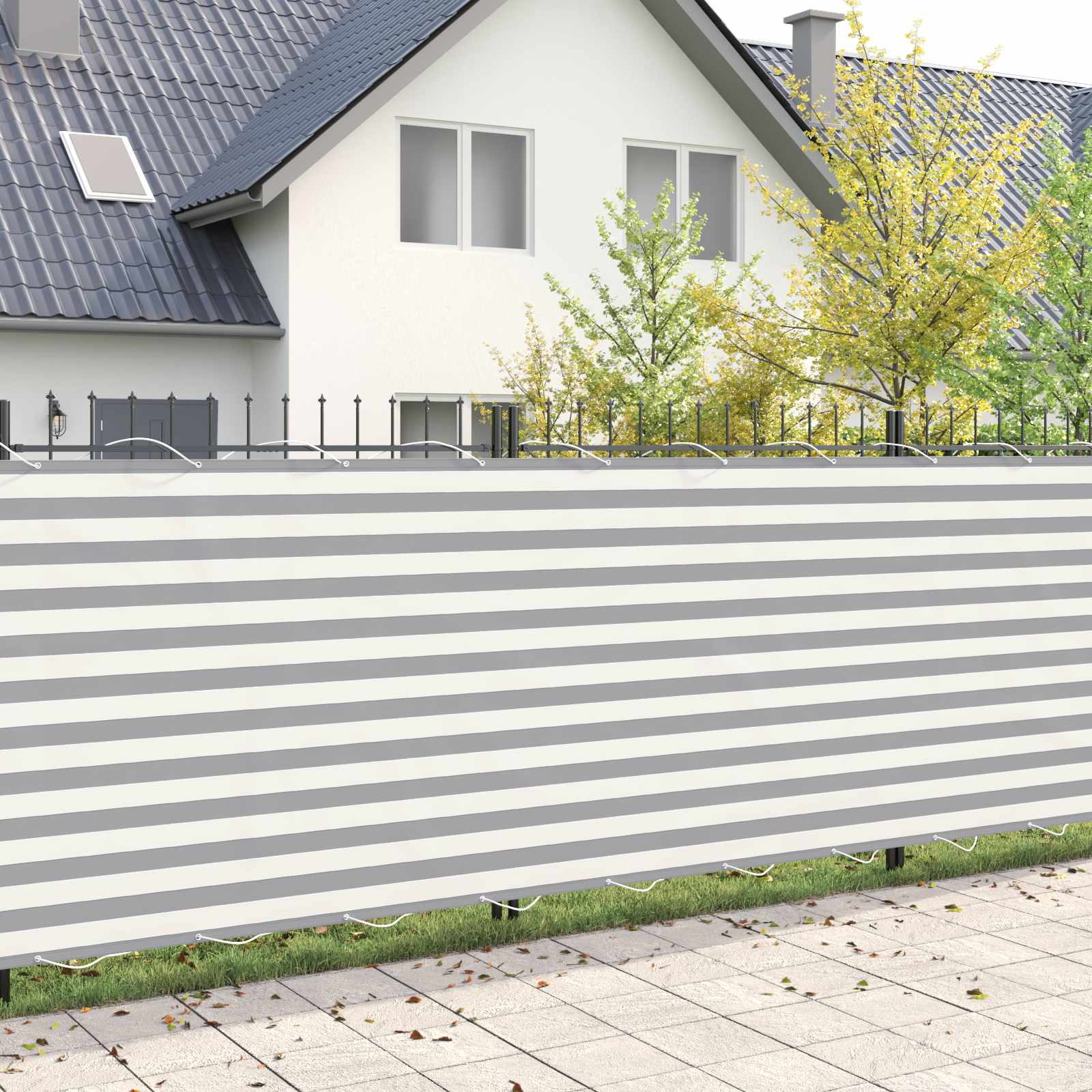 42036751_1.jpg vidaXL Záclona na balkónové súkromie 200 x 300 cm Textil s PU povlakom – Obrázok 1
