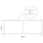 vidaXL Záclona na balkónové súkromie 1,2 x 15 m Textil s PU povlakom – Obrázok 6
