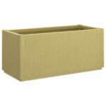 vidaXL Záhradný kvetináč Zelená 80 x 36 x 35 cm PP – Obrázok 2