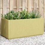 vidaXL Záhradný kvetináč Zelená 80 x 36 x 35 cm PP – Obrázok 3