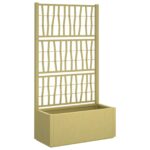 vidaXL Záhradný kvetináč s trellis Zelená 80 x 36 x 140 cm PP – Obrázok 2