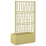 vidaXL Záhradný kvetináč s trellis Zelená 80 x 36 x 140 cm PP – Obrázok 5