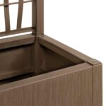 vidaXL Záhradný kvetináč s trellis Hnedá 80 x 36 x 140 cm PP – Obrázok 6