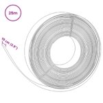 vidaXL Záhradné vidlice 25 m 10 cm PE Čierna – Obrázok 6