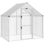 vidaXL Klietka pre vtákov Strieborná 181,5 x 110,5 x 173,5 cm – Obrázok 2