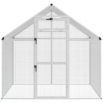 vidaXL Klietka pre vtákov Strieborná 181,5 x 110,5 x 173,5 cm – Obrázok 4