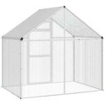 vidaXL Klietka pre vtákov Strieborná 181,5 x 110,5 x 173,5 cm – Obrázok 6
