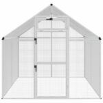 vidaXL Klietka pre vtákov Strieborná 181,5 x 221 x 173,5 cm – Obrázok 4