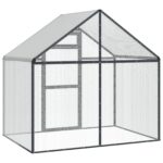 vidaXL Klietka pre vtákov Antracitová 181,5 x 110,5 x 173,5 cm – Obrázok 6