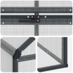 vidaXL Klietka pre vtákov Antracitová 181,5 x 110,5 x 173,5 cm – Obrázok 7