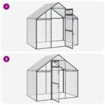 vidaXL Klietka pre vtákov Antracitová 181,5 x 110,5 x 173,5 cm – Obrázok 8