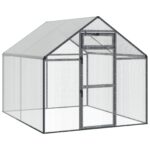 vidaXL Klietka pre vtákov Antracitová 181,5 x 221 x 173,5 cm – Obrázok 2
