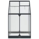 vidaXL Záhradný skleník s dverami Antracitová 183,5 x 123 x 207 cm – Obrázok 5