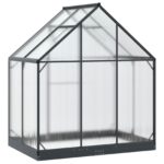 vidaXL Záhradný skleník s dverami Antracitová 183,5 x 123 x 207 cm – Obrázok 6