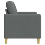 vidaXL Sofa s úložným priestorom Tmavosivá 72 x 78 x 87 cm Polyester – Obrázok 5