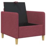 vidaXL Sofa s úložným priestorom Víno červené 72 x 78 x 87 cm – Obrázok 4