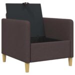 vidaXL Sofa s úložným priestorom Tmavohnedá 72 x 78 x 87 cm Polyester – Obrázok 4