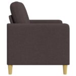 vidaXL Sofa s úložným priestorom Tmavohnedá 72 x 78 x 87 cm Polyester – Obrázok 5