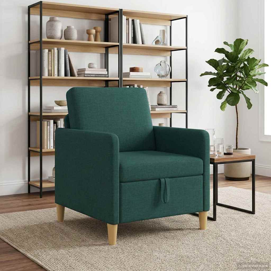 42036868_1.jpg vidaXL Sofa s úložným priestorom Tmavozelená 72 x 78 x 87 cm Polyester – Obrázok 1