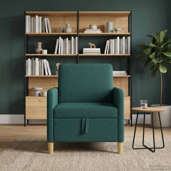 vidaXL Sofa s úložným priestorom Tmavozelená 72 x 78 x 87 cm Polyester – Obrázok 3