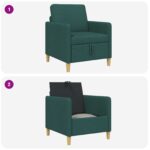vidaXL Sofa s úložným priestorom Tmavozelená 72 x 78 x 87 cm Polyester – Obrázok 8