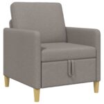 vidaXL Sofa s úložným priestorom Sivohnedá 72 x 78 x 87 cm Polyester – Obrázok 2