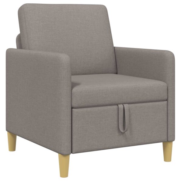 vidaXL Sofa s úložným priestorom Sivohnedá 72 x 78 x 87 cm Polyester – Obrázok 2