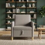 vidaXL Sofa s úložným priestorom Sivohnedá 72 x 78 x 87 cm Polyester – Obrázok 3