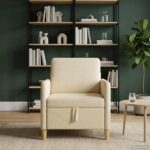 vidaXL Sofa s úložným priestorom Krémová 72 x 78 x 87 cm Polyester