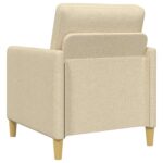 vidaXL Sofa s úložným priestorom Krémová 72 x 78 x 87 cm Polyester – Obrázok 6