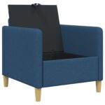 vidaXL Sofa s úložným priestorom Modrá 72 x 78 x 87 cm Polyester – Obrázok 4