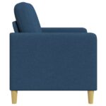 vidaXL Sofa s úložným priestorom Modrá 72 x 78 x 87 cm Polyester – Obrázok 5