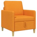 vidaXL Sofa s úložným priestorom Tmavá žltá 72 x 78 x 87 cm Polyester – Obrázok 2