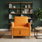 vidaXL Sofa s úložným priestorom Tmavá žltá 72 x 78 x 87 cm Polyester – Obrázok 3