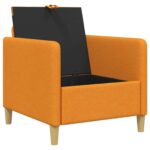 vidaXL Sofa s úložným priestorom Tmavá žltá 72 x 78 x 87 cm Polyester – Obrázok 4