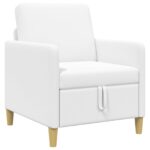 vidaXL Sofa s úložným priestorom Biela 72 x 78 x 87 cm Polyester – Obrázok 2