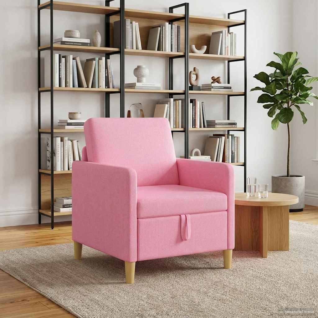 42036875_1.jpg vidaXL Sofa s úložným priestorom Ružová 72 x 78 x 87 cm Polyester – Obrázok 1