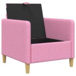 vidaXL Sofa s úložným priestorom Ružová 72 x 78 x 87 cm Polyester – Obrázok 4