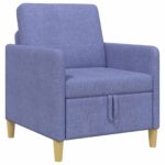 vidaXL Sofa s úložným priestorom Modrá džínovina 72 x 78 x 87 cm – Obrázok 2