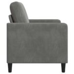 vidaXL Sofa s úložným priestorom Tmavosivá 72 x 78 x 87 cm Polyester – Obrázok 5