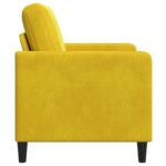 vidaXL Sofa s úložným priestorom Žltá 72 x 78 x 87 cm Polyester – Obrázok 5