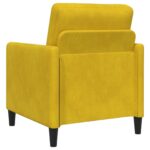 vidaXL Sofa s úložným priestorom Žltá 72 x 78 x 87 cm Polyester – Obrázok 6