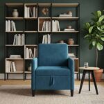 vidaXL Sofa s úložným priestorom Modrá 72 x 78 x 87 cm Polyester – Obrázok 3