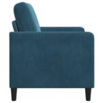 vidaXL Sofa s úložným priestorom Modrá 72 x 78 x 87 cm Polyester – Obrázok 5